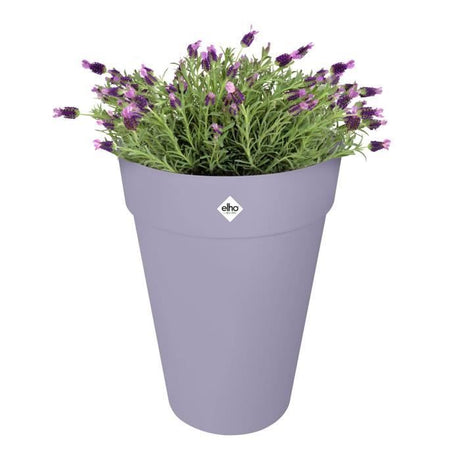 ELHO Pot de fleurs Loft Urban Rond - Haut 35 - Violet - Ř 33,5 x H 45 cm - Extérieur - 100% recyclé