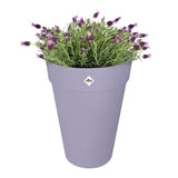 ELHO Pot de fleurs Loft Urban Rond - Haut 35 - Violet - Ø 33,5 x H 45 cm - Extérieur - 100% recyclé