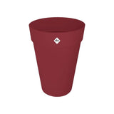ELHO Pot de fleurs Loft Urban Rond - Haut 35 - Rouge - Ø 33.5 x H 45 cm - Extérieur - 100% recyclé