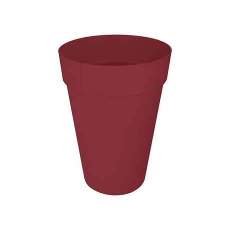 ELHO Pot de fleurs Loft Urban Rond - Haut 42 - Rouge - Ř 42 x H 56 cm - Extérieur - 100% recyclé