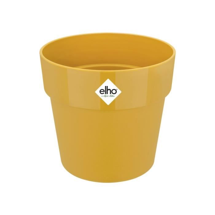 ELHO Pot de fleurs B.FOR ORIGINAL rond - 7,9L - Ø 25 x 23 cm - Ocre