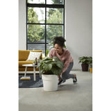 ELHO Pot de fleurs B.FOR ORIGINAL rond avec roues - 21,9L - Ø 35 x H 32 cm - blanc