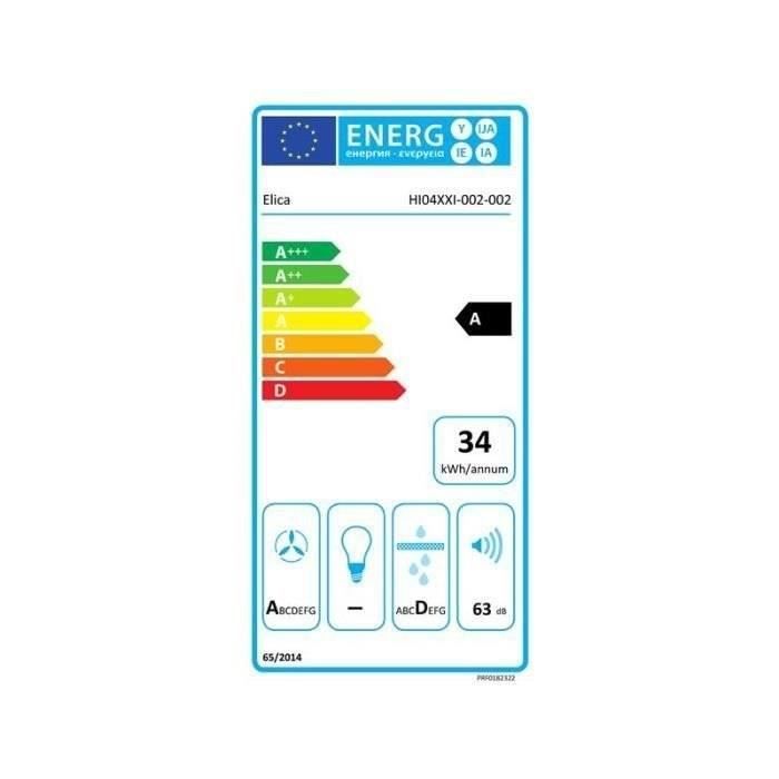 Table induction aspirante - ELICA - NIKOLATESLA PRIME S BL/A/83 - 4 zones de cuisson - Largeur 83 cm - Classe A