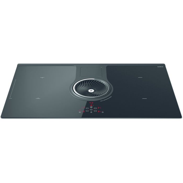 Table induction ELICA PRF0120978A  NikolaTesla BL/F/83 - 4 foyers - Commandes tactiles - Extraction intégrée - Noir brillant