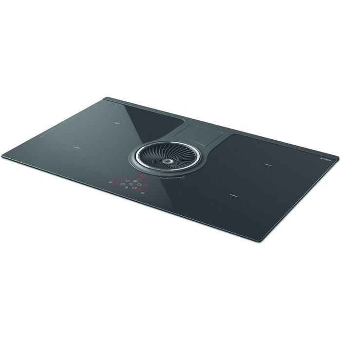 Table induction ELICA PRF0120978A  NikolaTesla BL/F/83 - 4 foyers - Commandes tactiles - Extraction intégrée - Noir brillant