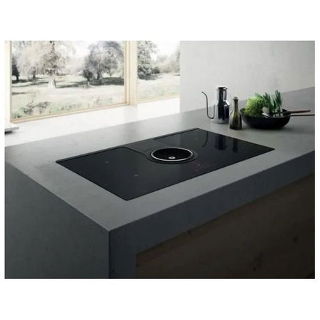 Table induction ELICA PRF0120978A  NikolaTesla BL/F/83 - 4 foyers - Commandes tactiles - Extraction intégrée - Noir brillant