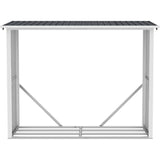 Abri b˚ches mÈtal - Abri de stockage a bois en acier galvanisÈ - Gris anthracite