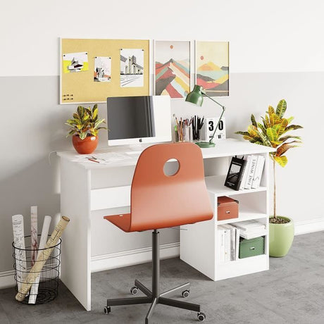 Bureau d'étude - BAHAR - Blanc - 120 x 74 x 50 cm