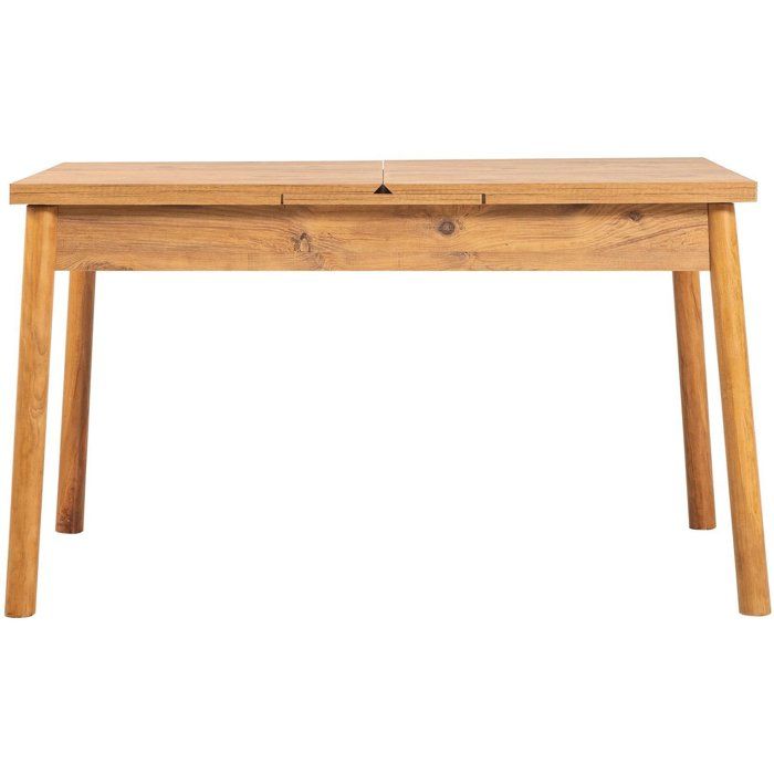 Table a manger - SANTIAGO - Extensible - Rectangulaire - 4 personnes - 120 x 77 x 75 cm - Pin atlantique