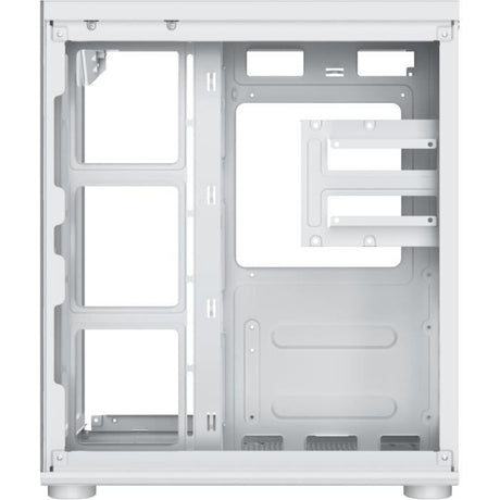 Boîtier PC sans alimentation - XIGMATEK - Aqua Compact Arctic - Cube - Format ATX - 4x120mm A-RGB inclus - Blanc