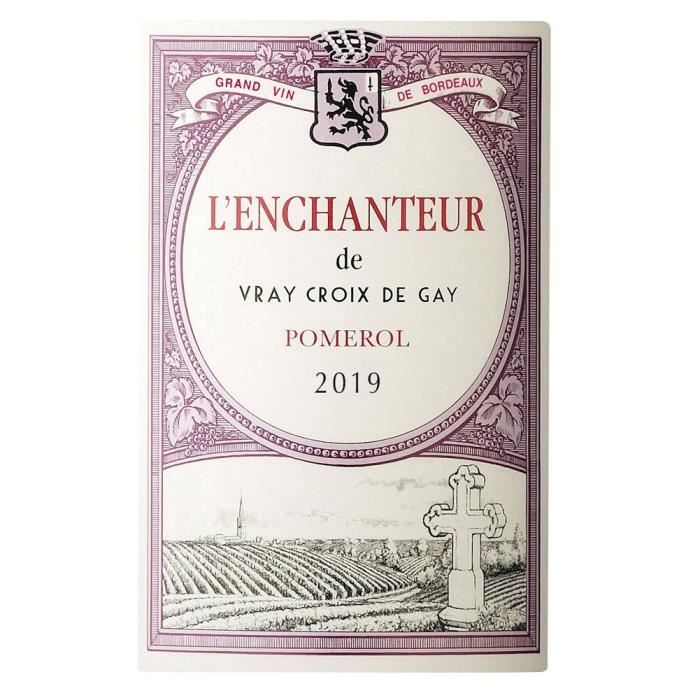 L'Enchanteur de Vray Croix de Gay 2019 Pomerol - Vin rouge de Bordeaux