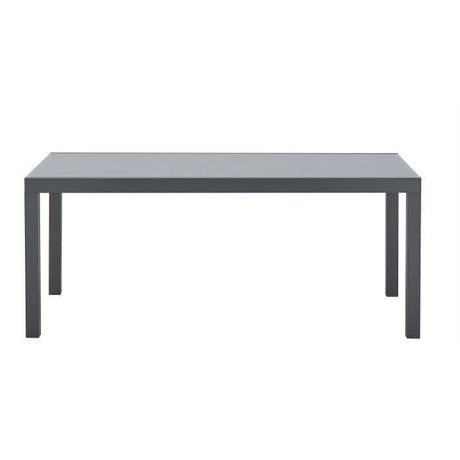 Ensemble repas de jardin 6 a 8 personnes : Table extensible 180-240 cm + 2 fauteuils + 6 chaises - Gris