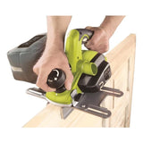 RYOBI - Rabot 750 W - largeur 82 mm - profondeur 2 mm - feuillure de 0-12 mm + 2 fers réversibles, 2 guides paralleles - EPN7582NHG