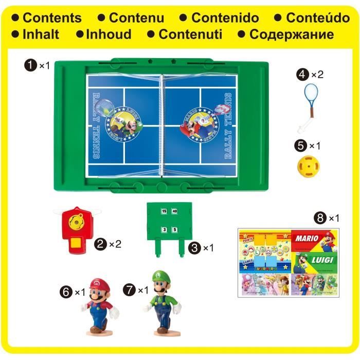Jeu de Tennis Super Mario Rally - EPOCH Games - Jeu d'ambiance et d'action