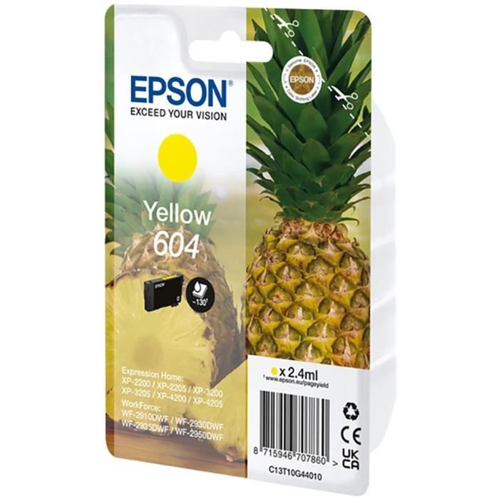 Encre - EPSON - Jaune - Ananas 604