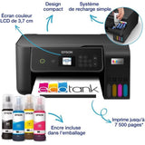 Imprimante multifonction A4 - EPSON - Ecotank ET-2870 - Wi-Fi - Réservoirs d'encre - 3 ans d'encre inclus