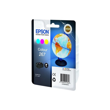 Cartouche d'encre EPSON Multipack 267 - Globe - Cyan, Magenta, Jaune - Capacité standard 200 pages