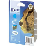 EPSON Cartouche d'encre T0712 Cyan - GuÈpard  (C13T07124012)