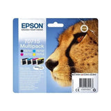 EPSON Multipack T0715 - GuÈpard - Noir, Cyan, Magenta, Jaune (C13T07154012)