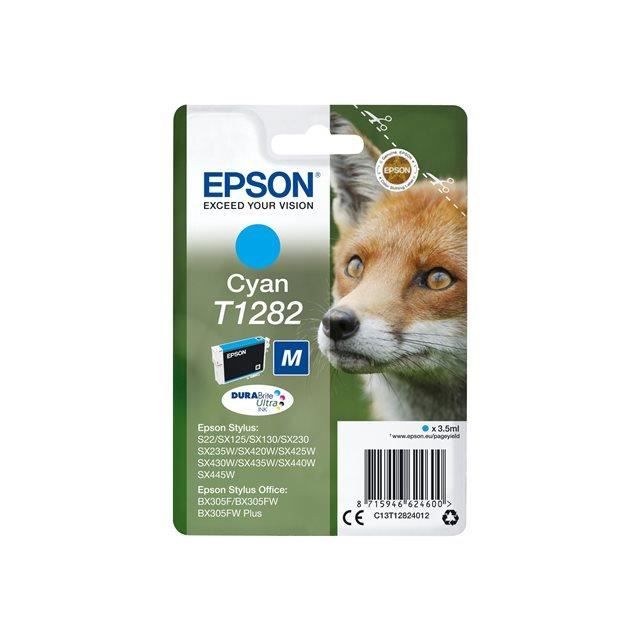 EPSON Cartouche d'encre T1282 Cyan - Renard (C13T12824012)