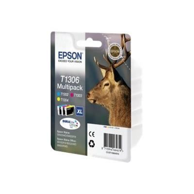 EPSON Multipack T1306 - Cerf - Cyan, Magenta, Jaune (C13T13064012)