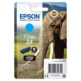 EPSON Cartouche d'encre T2422 Cyan - ElÈphant (C13T24224012)