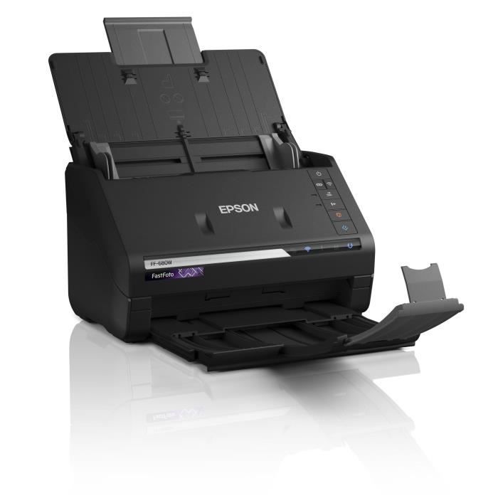 Scanner de documents EPSON FastFoto FF-680W - 600 dpi - Wifi avec bac de chargement automatique