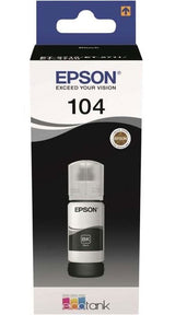 EPSON Kit de Remplissage d'Encre Epson EcoTank 104 - Noir - Jet d'encre - 4500 Pages - 1 Unit(s) (C13T00P140)