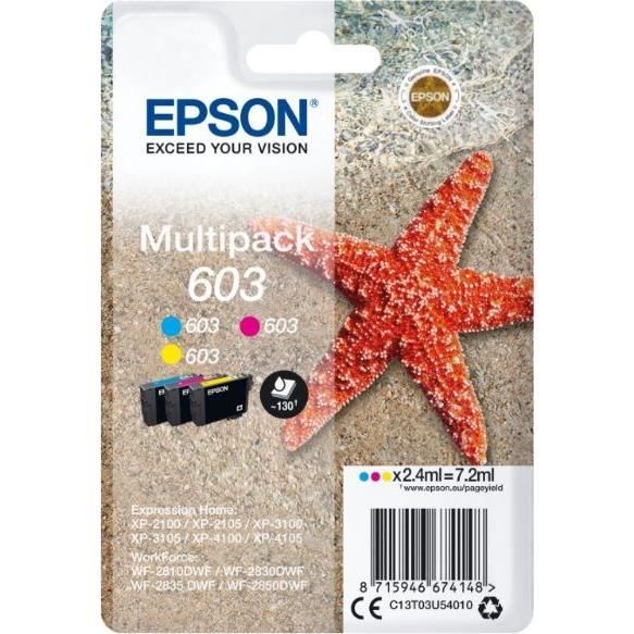 Encre - EPSON - Multipack 3 couleurs - …toile de mer 603