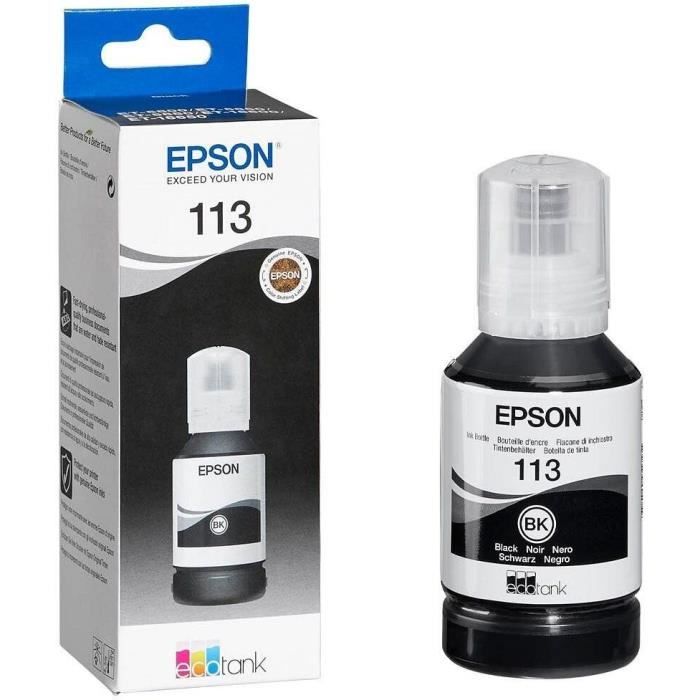 Bouteille d'encre - EPSON - Noir - EcoTank 113