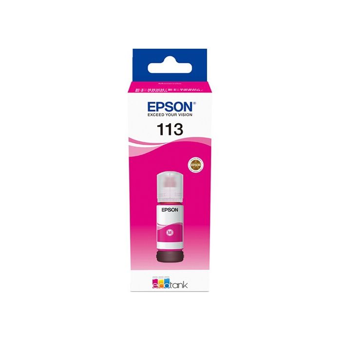 Cartouche d'encre - EPSON - 113 - Magenta - Pigment - Compatible EcoTank