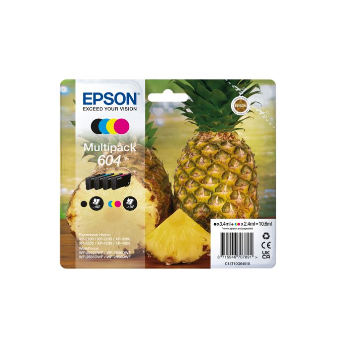 Encre - EPSON - Multipack 4 couleurs - 10,6ml par cartouche - Compatible Expression Home XP-4200