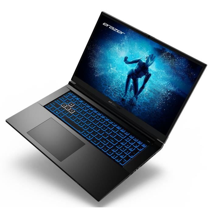 PC Portable Gamer ERAZER Defender P50i MD62643 - Windows 11 - 17,3 FHD IPS 144Hz - RTX 4060 8Go - Core i7-12650H -RAM 16Go -1To SSD