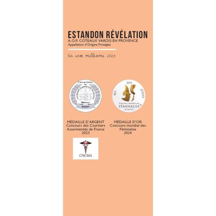 Estandon RÈvÈlation Bio - Coteaux Varois en Provence - Vin rosÈ de Provence