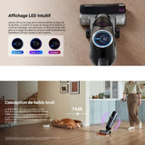 EUREKA RapidWash NEW630 - Aspirateur Laveur sans Fil Sec et Humide - Inclinaison a 170° - Séchage Air Chaud 60? -Anti Enchevetrement