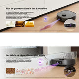 EUREKA J15 Pro Ultra - Robot Aspirateur Laveur avec Base Autonettoyante - 16200 Pa - Brosse Anti Enchevetrement