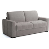 Canapé convertible express - 3 places - EUREKA - Tissu gris - 200 x 102 x 95 cm