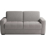 Canapé convertible express - 3 places - EUREKA - Tissu gris - 200 x 102 x 95 cm