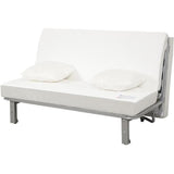 Banquette BZ 2 places EVASION - Tissu gris perle - Matelas SIMMONS - 440 ressorts ensachés - Couchage 188x138 cm