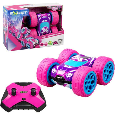 Voiture radiocommandée - EXOST - 360 Cross MX - Echelle 1/18 - 2,4 GHz - Batterie rechargeable - Rose - Des 5 ans