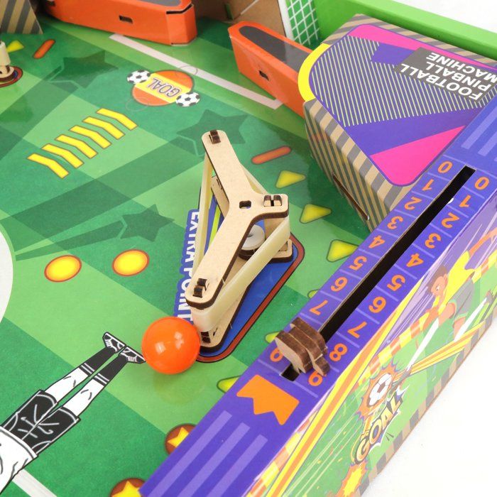 Flipper Football a construire - EXPLORA - 540083 - DIY - 2 joueurs - 91 pieces - Des 8 ans