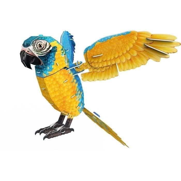 Puzzle 3D - Perroquet - Jeu de construction - EXPLORA - Oiseau - 94 pieces - Des 8 ans