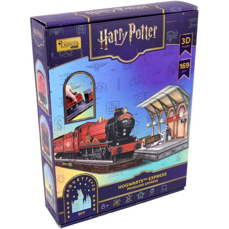 Puzzle 3D - Poudlard Express - EXPLORA - 540303 - Licence Harry Potter - 172 pieces - Des 8 ans