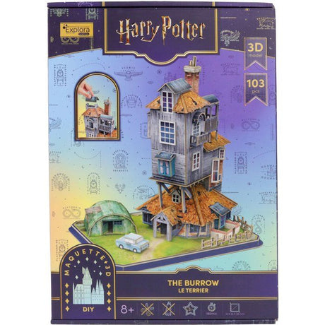Puzzle 3D - Le Terrier Maison des Weasley - EXPLORA - 540309 - Licence Harry Potter - Des 8 ans