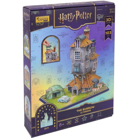 Puzzle 3D - Le Terrier Maison des Weasley - EXPLORA - 540309 - Licence Harry Potter - Des 8 ans