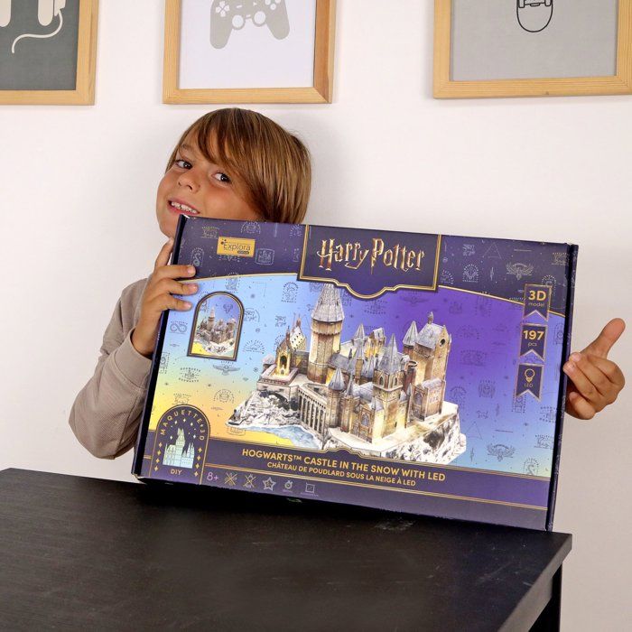 Puzzle 3D - Château de Poudlard lumineux - EXPLORA - 540302 - Licence Harry Potter - Des 8 ans