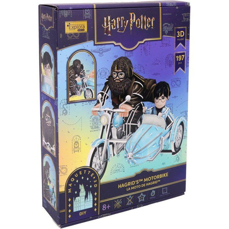 Puzzle 3D - Moto de Hagrid - EXPLORA - 540313 - Licence Harry Potter - 192 pieces - Des 8 ans
