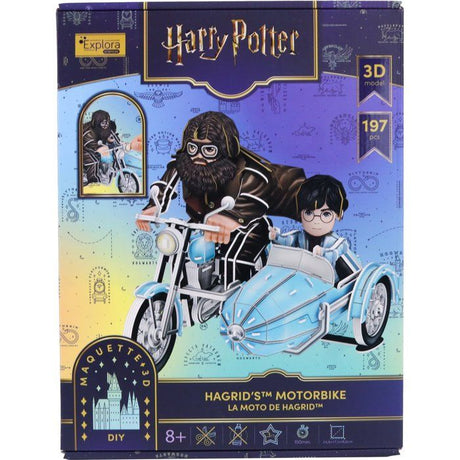 Puzzle 3D - Moto de Hagrid - EXPLORA - 540313 - Licence Harry Potter - 192 pieces - Des 8 ans