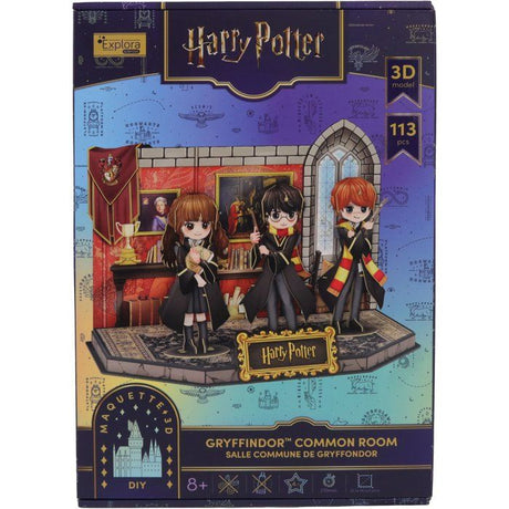 Puzzle 3D - Salle commune Gryffondor - EXPLORA - 540315 - Licence Harry Potter - 127 pieces - Des 8 ans
