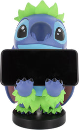 Figurine Disney Stitch Hula - EXQUISITE GAMING - Cable Guys - Support écouteurs, smartphone ou petit accessoire - 20 cm